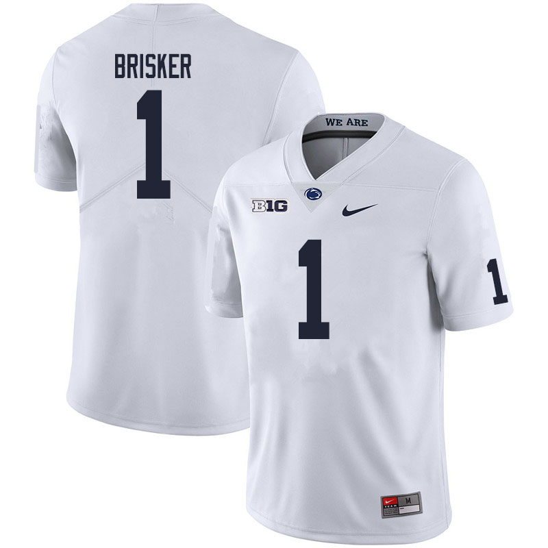 NCAA Nike Men's Penn State Nittany Lions Jaquan Brisker #1 College Football Authentic White Stitched Jersey DFS5498OJ